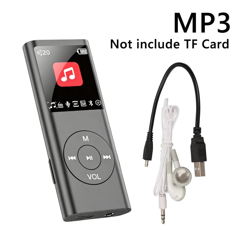 KEBIDU Lecteur MP3/MP4 Bluetooth Écran IPS HD 1,8" FLAC FM TF 128Go 8h – CLEVI Paris