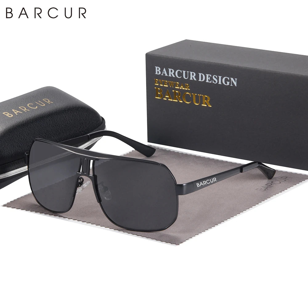 Lunettes de Soleil Ovales Polarisées UV400 Homme Sport Acier Inoxydable – CLEVI Paris