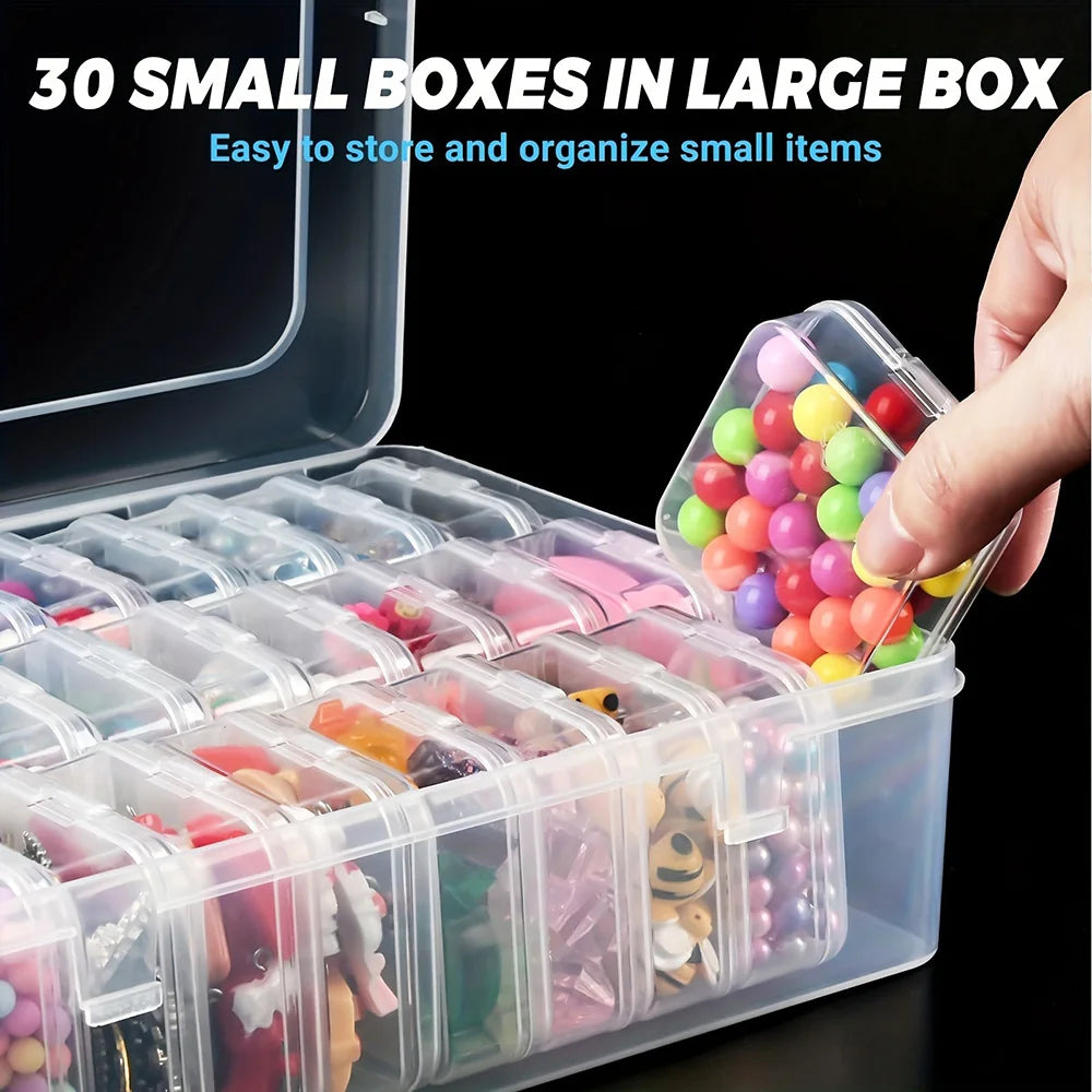 Boîte de Rangement Plastique Multi-Cases | Diamond Painting, Nail Art, Bijoux & Strass – CLEVI Paris