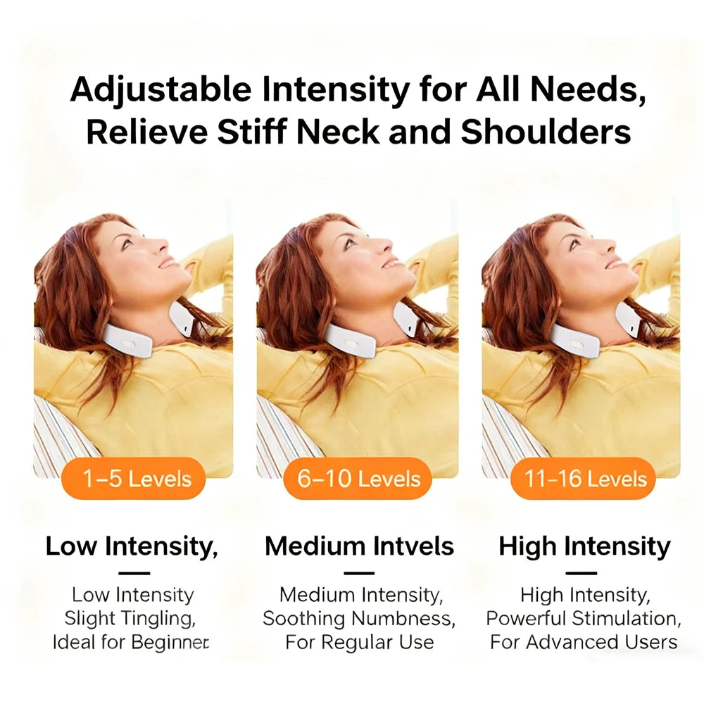 Masseur Cervical Électrique Portable USB Cou Épaules 15 min – CLEVI Paris