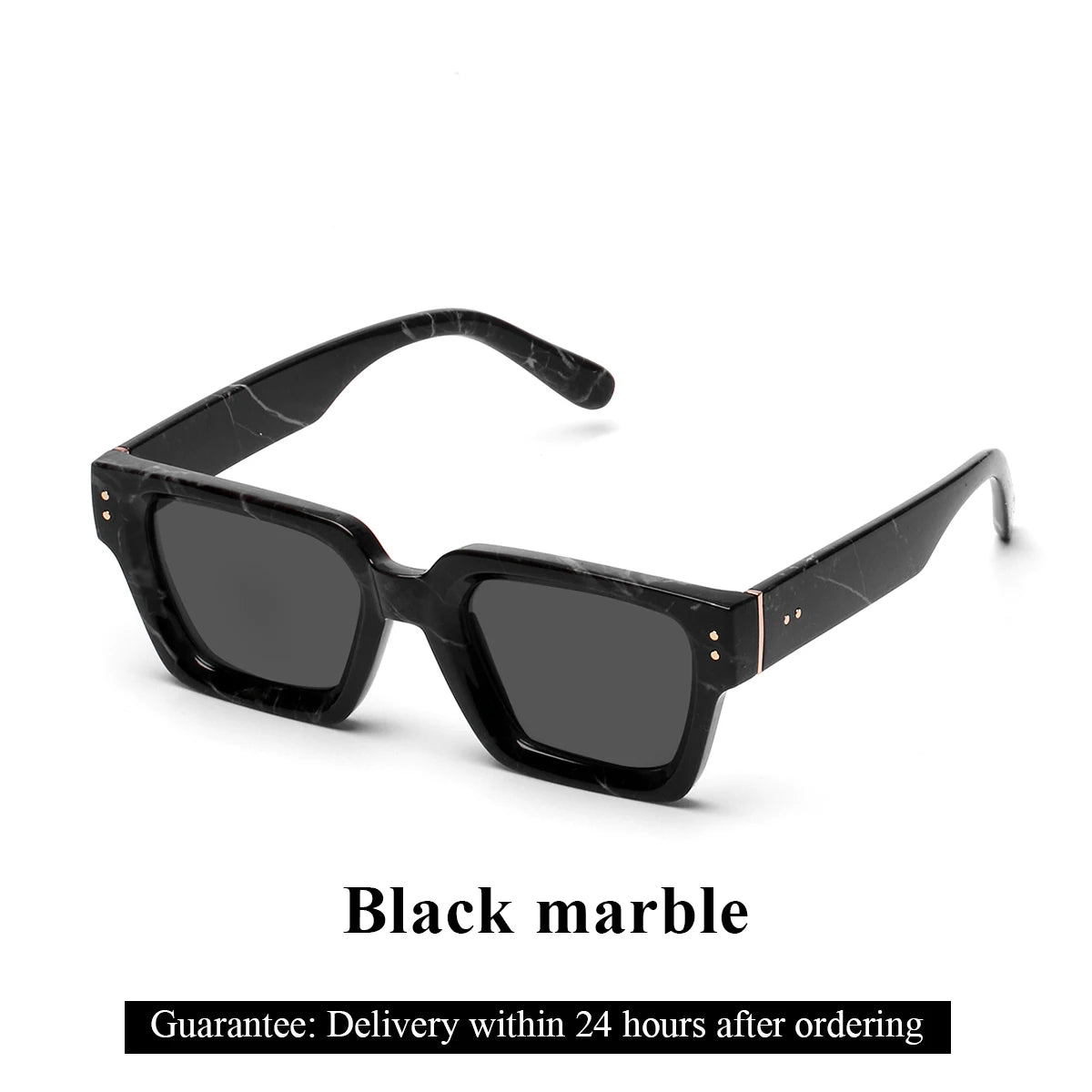 Lunettes de Soleil Carrées Style Millionnaire Rétro Homme – Monture Polycarbonate UV400 Catégorie 3 – CLEVI Paris