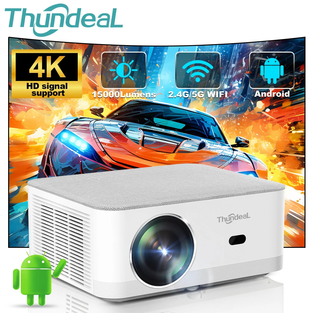 ThundeaL TD92 Pro Projecteur Android 9 1080P 4K 1100 ANSI WiFi 6 BT 5.0 3D Son HiFi – CLEVI Paris