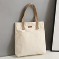 Tote Bag Canvas Souple Grande Capacité — 38x35cm, Unisexe, Blanc Vert Noir | CLEVI Paris