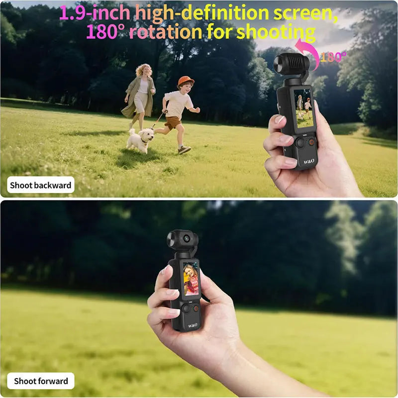 Caméra Sport 1080P Q7 – Anti-Secousses, Étanche, Écran 1,9", Micro Intégré, Vlog & Action, Noir ou Blanc, microSD en Option