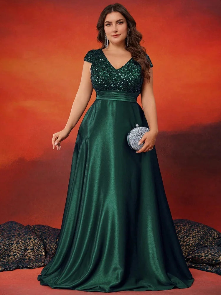 Robe longue à sequins pour cérémonie – CLEVI Paris