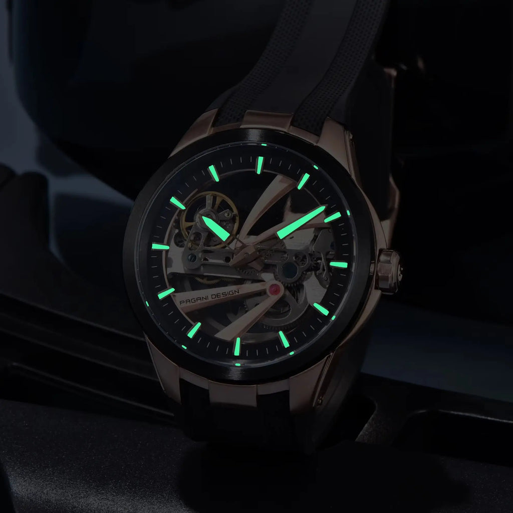 Montre Homme Automatique Squelette Fluororubber Pagani Design PD-YS030 – CLEVI Paris