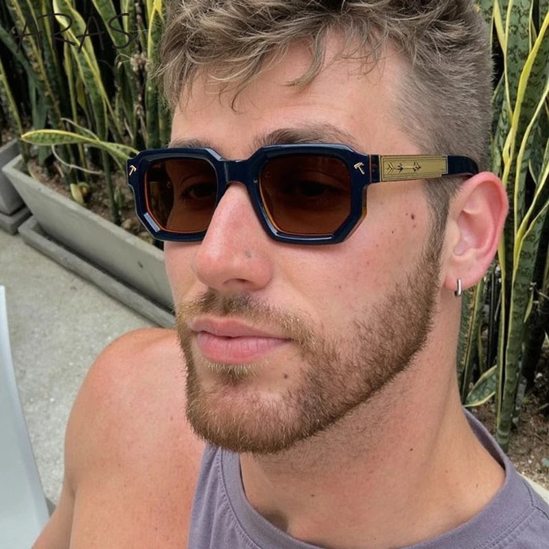 Lunettes de Soleil Carrées Polarisées Homme – Style Vintage Conduite UV400 – CLEVI Paris
