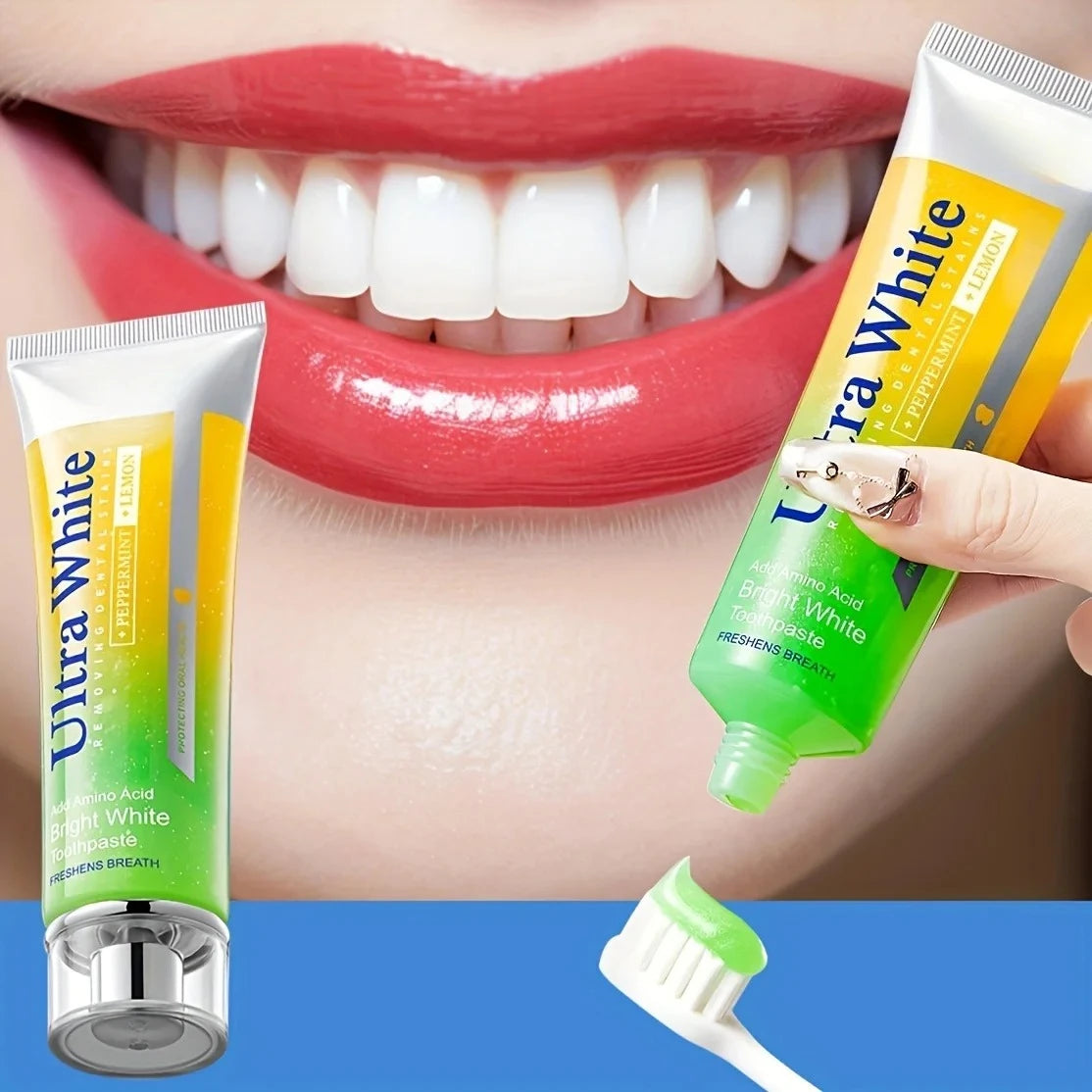 Dentifrice Citron Menthe Blancheur & Haleine Fraîche 100g – CLEVI Paris