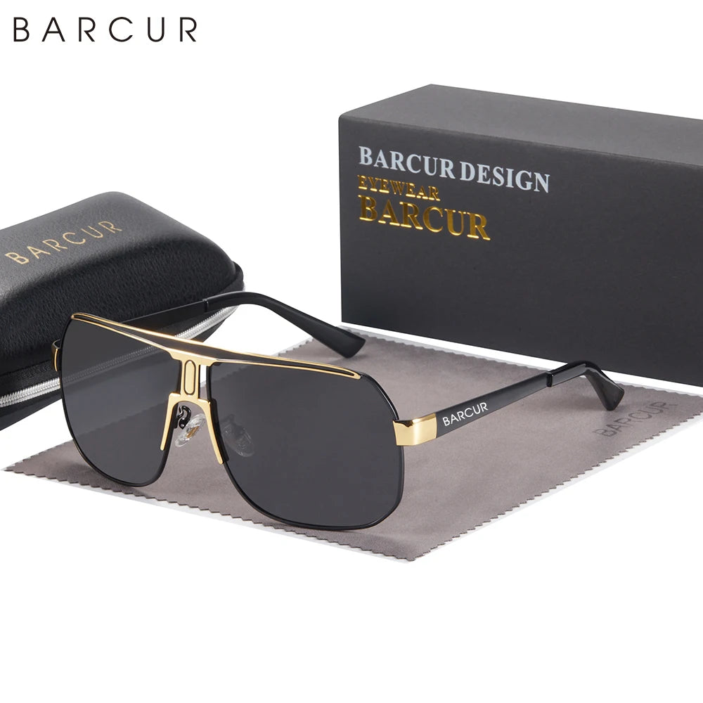 Lunettes de Soleil Ovales Polarisées UV400 Homme Sport Acier Inoxydable – CLEVI Paris