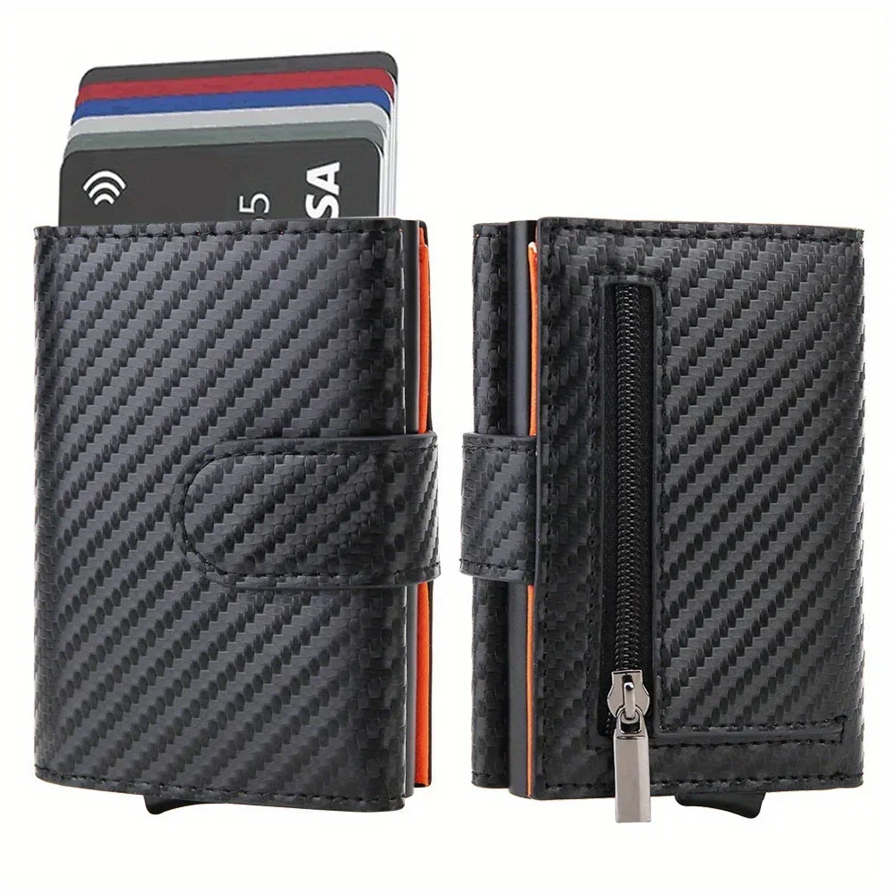 Portefeuille Homme Trifold Microfibre Anti-RFID Slim – CLEVI Paris