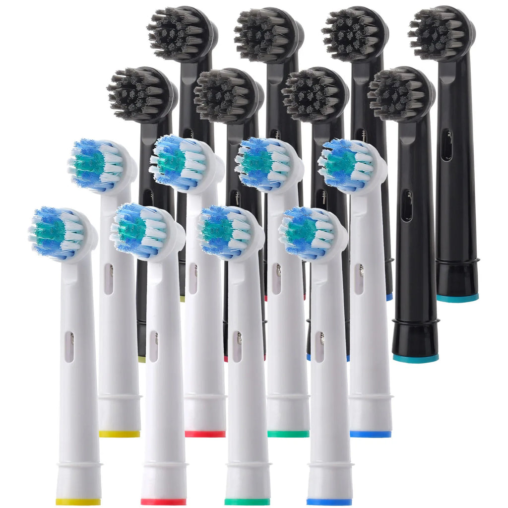 Têtes de Remplacement Brosse à Dents Électrique | Compatible Oral-B D100 D25 D30 D32 – CLEVI Paris