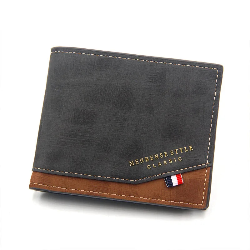 Portefeuille Homme Slim Cuir PU — Porte-Monnaie, Porte-Cartes & Photos, Noir & Marron | CLEVI Paris