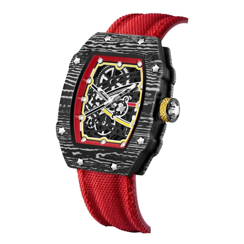 Montre Quartz Unisexe G-2301 – Ultra-Fine Tonneau, Bracelet Nylon & 8 Coloris Sport