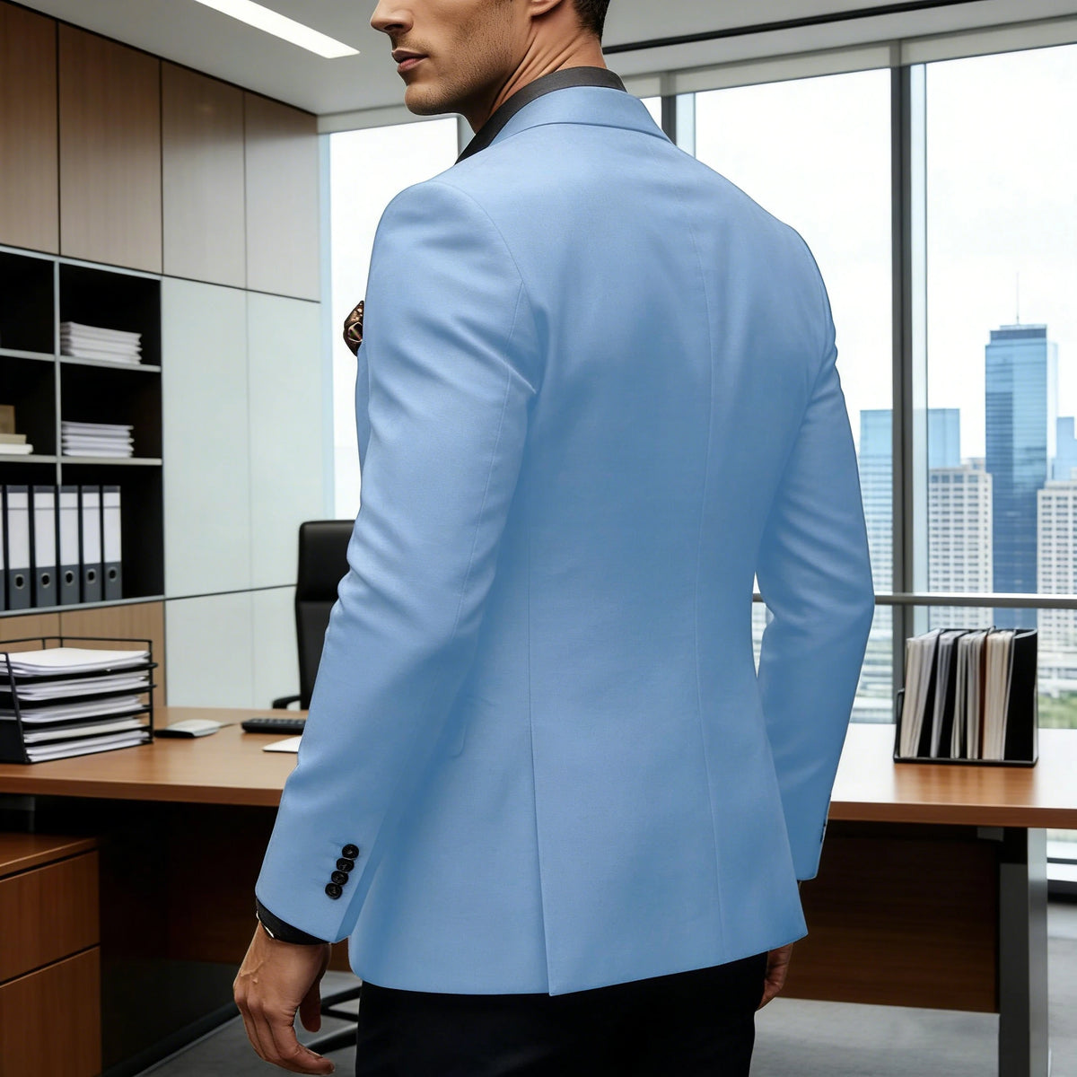 Blazer homme ajusté 2 boutons – CLEVI Paris