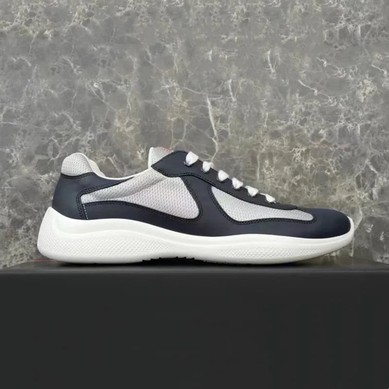 Sneakers Basses en Cuir et Maille Mixte – CLEVI Paris