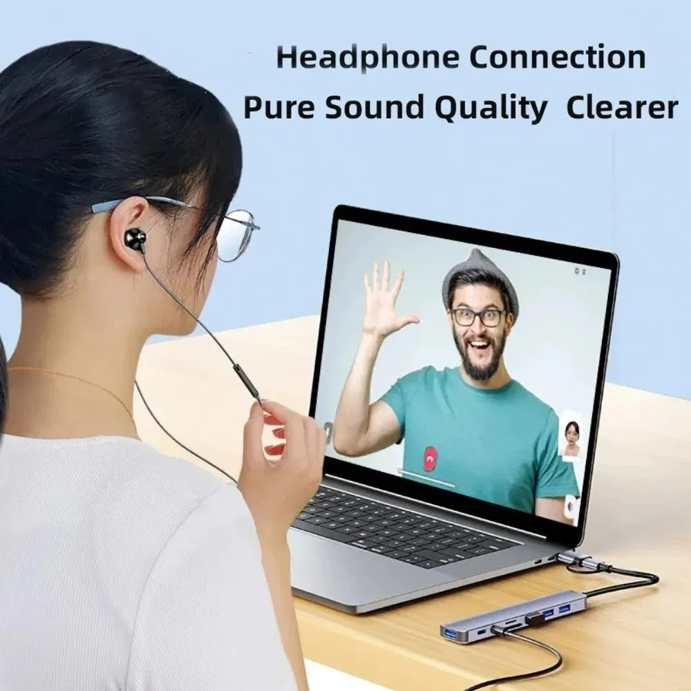 Hub USB-C Multiport 4/5/7/8-en-2 USB 3.0 5 Gbps – CLEVI Paris