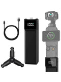Contrôleur de Batterie Charge Rapide pour DJI Osmo Pocket 3/4 – Filetage 1/4" & Câble Type-C – CLEVI Paris