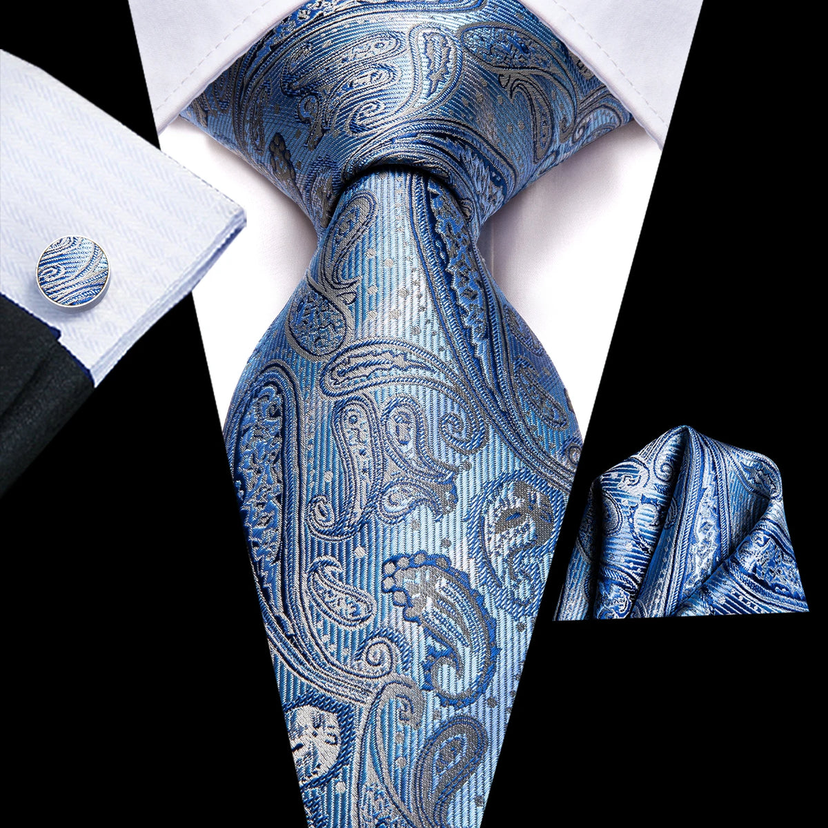 Ensemble cravate homme paisley – CLEVI Paris