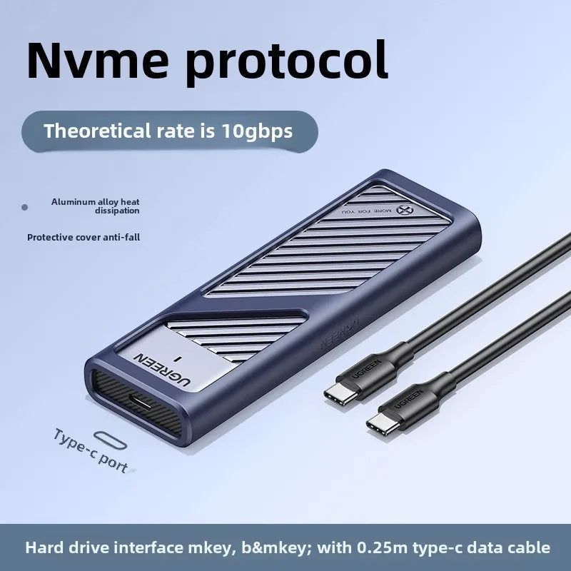 Boîtier SSD Externe M.2 NVMe Aluminium — USB-C Ultra-Rapide — CLEVI Paris