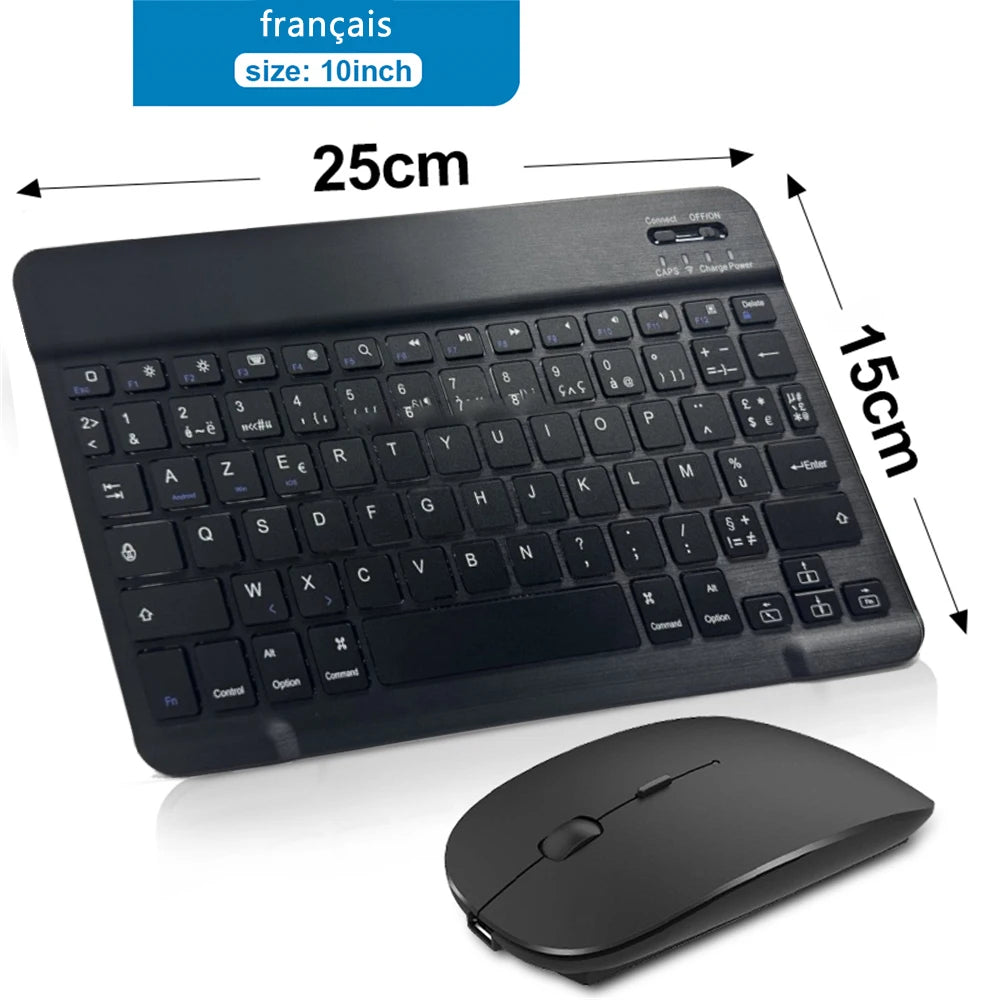 Clavier Bluetooth Sans Fil EMTRA | Silencieux, Multi-Langues, iOS Android Windows, Tablette & PC – CLEVI Paris