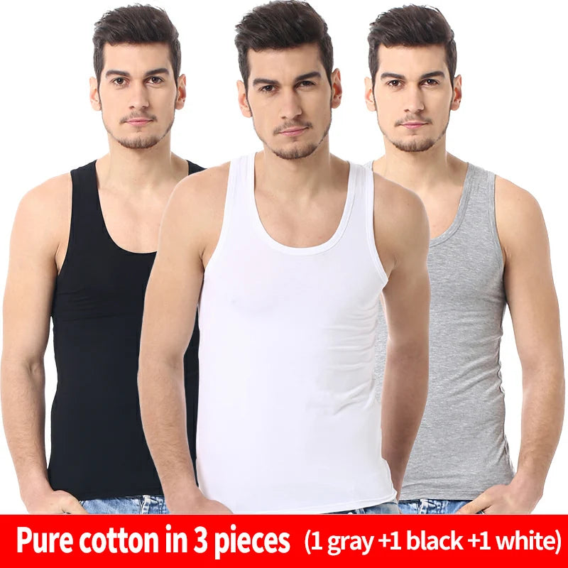 Débardeur Coton Homme Col Rond — Lot de 1, 3 ou 5 — CLEVI Paris