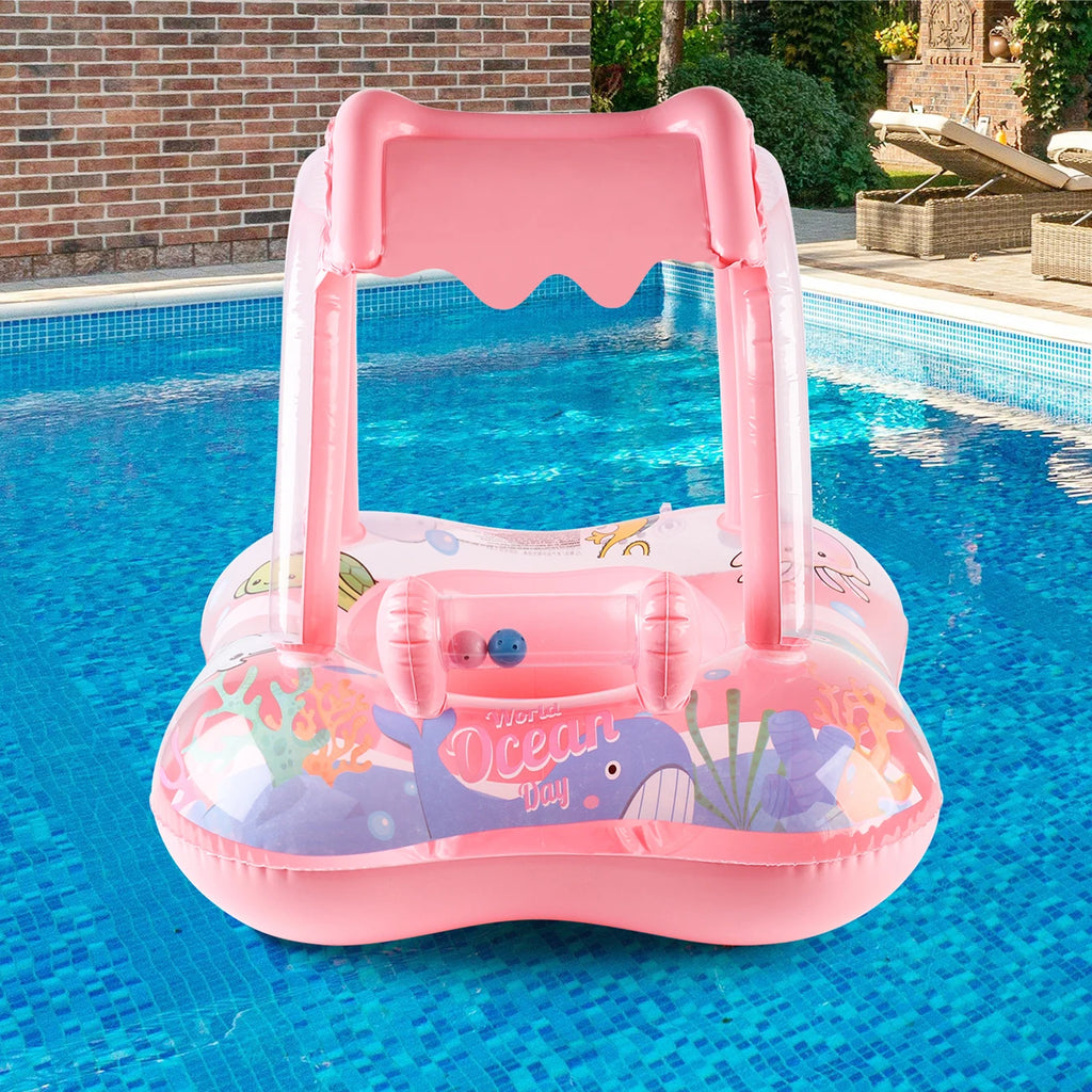 Bouée Gonflable Enfant avec Auvent – 3-6 ans, Piscine & Plage