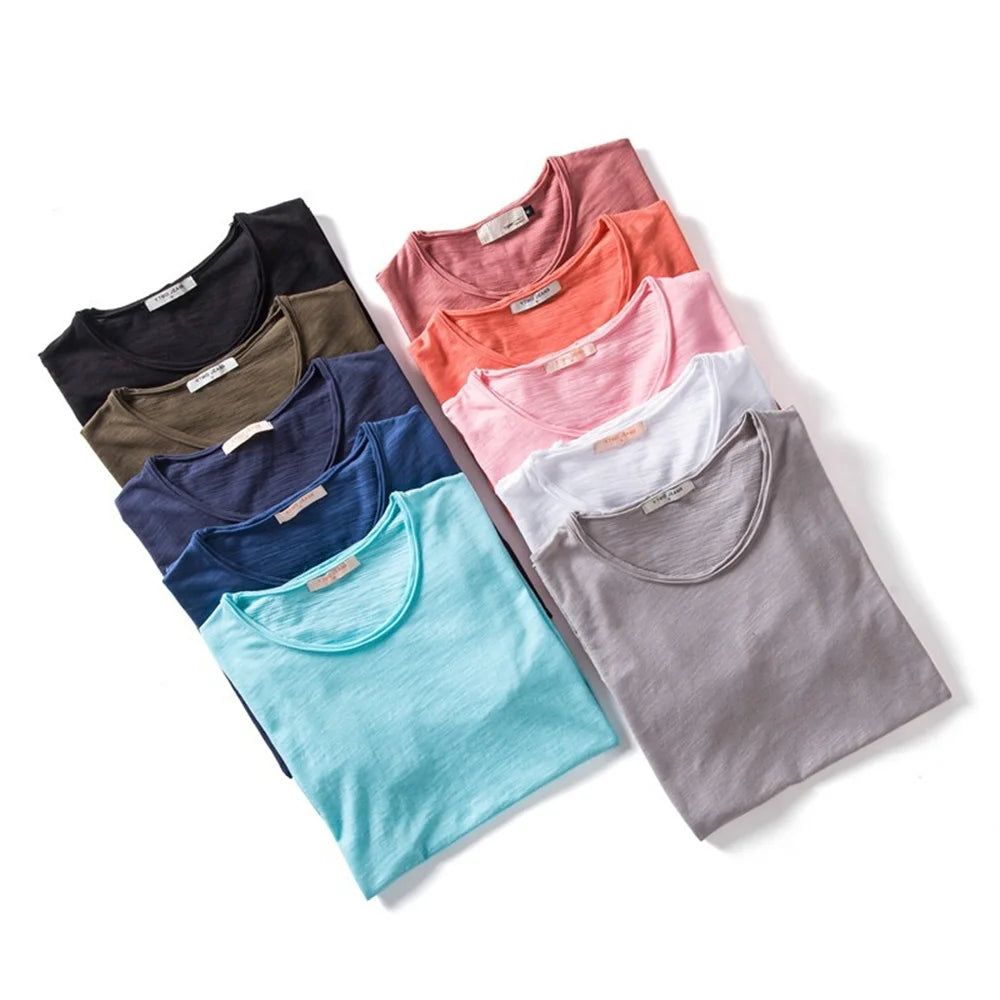 T-Shirt Homme 100% Coton Col Rond Manches Courtes F038 – CLEVI Paris
