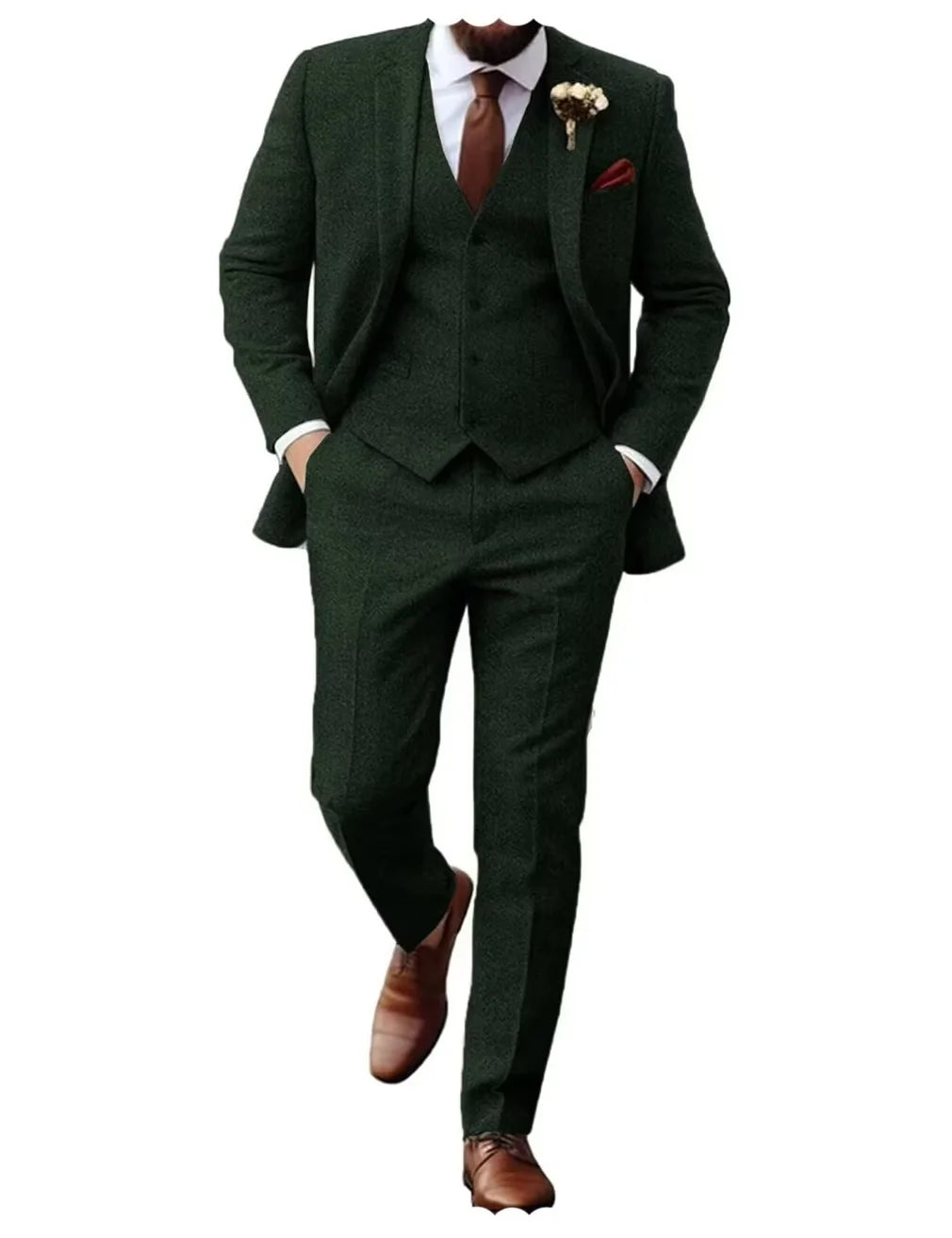 Costume homme 3 pièces à chevrons – CLEVI Paris
