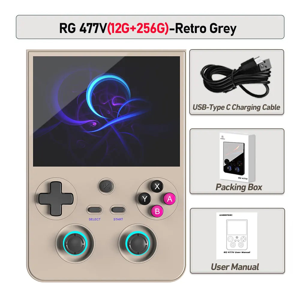 Console de Jeu Portable Anbernic RG477V – Écran 4,7" LTPS, Dimensity 8300, Android 14