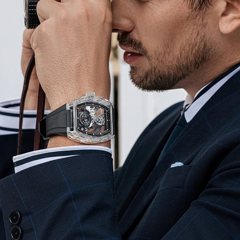 Montre Tourbillon Automatique Homme BONEST GATTI 45mm — CLEVI Paris