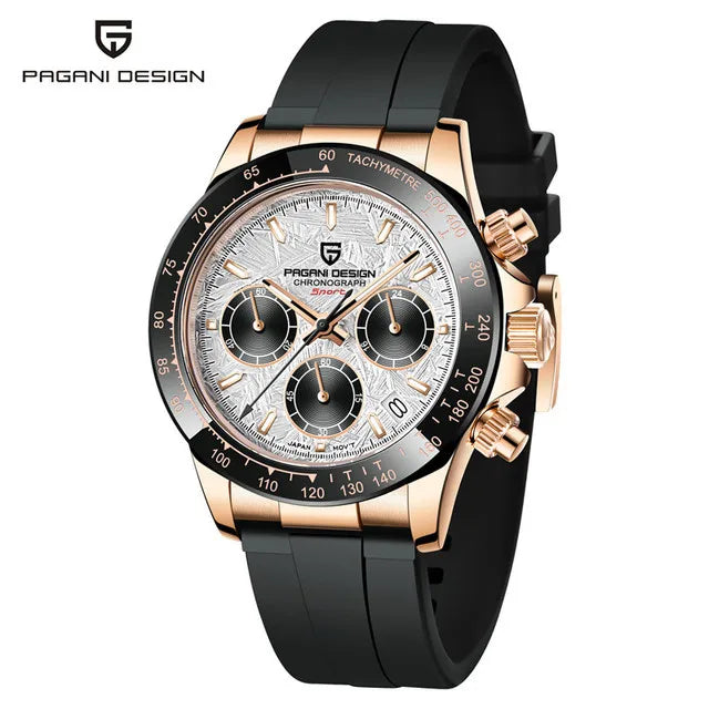 Montre Homme Quartz Chronographe Cadran Météorite Rétro Pagani Design PD-1664 – CLEVI Paris