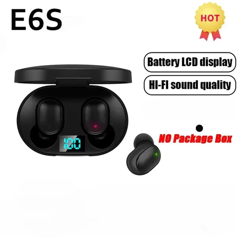 Écouteurs Bluetooth TWS DAMORE E6S — Réduction de Bruit Active, 24h d'Autonomie, Étanches | CLEVI Paris