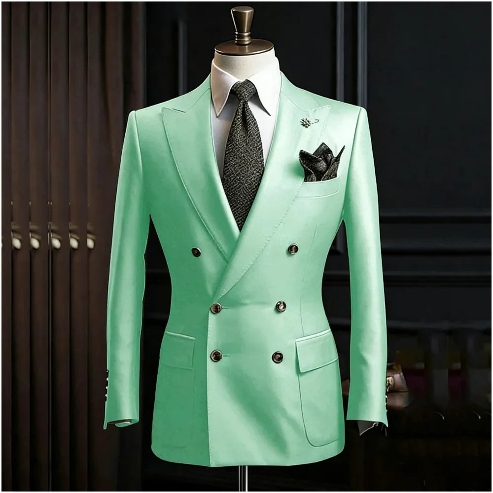 Costume homme 2 pièces à double boutonnage – CLEVI Paris