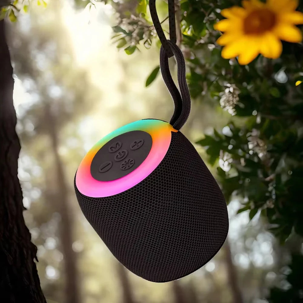 Enceinte Bluetooth Portable Mini LED Colorées | 5W, Batterie 800 mAh, Camping & Maison, 4 Coloris – CLEVI Paris