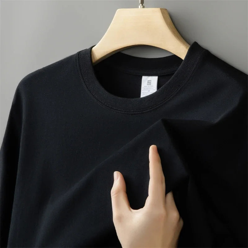 T-Shirt Homme 100% Coton 230g Oversize Col Rond Uni 6 Coloris – CLEVI Paris
