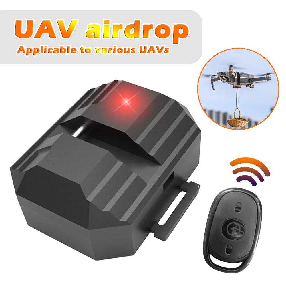 Système de Largage Télécommandé 2.4G pour Drone – Charge Utile 750g, Installation Sans Démontage & USB – CLEVI Paris