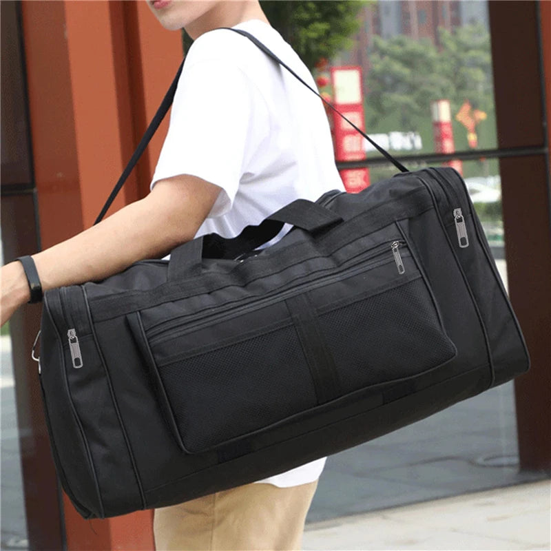 Sac de Voyage Nylon Grande Capacité Bandoulière Week-end Sport Gym – CLEVI Paris