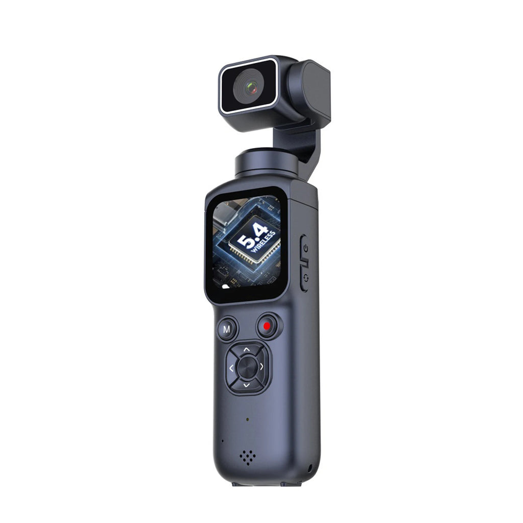 Caméra Vlog 4K WiFi Gimbal 330° Stabilisateur Écran Tactile 64MP – CLEVI Paris