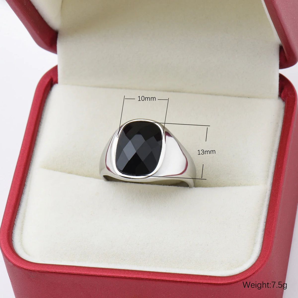 Bague Couple Acier Inoxydable Pierre Homme Femme – CLEVI Paris