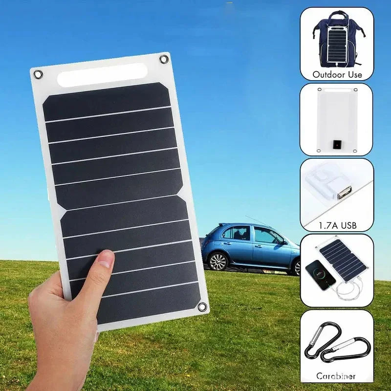 Panneau Solaire 6W USB Portable Monocristallin Camping Randonnée – CLEVI Paris