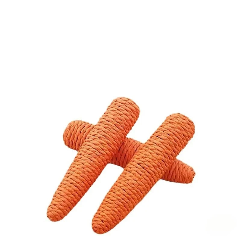 Jouet Chat Carotte Sonore Anti-Morsure — CLEVI Paris