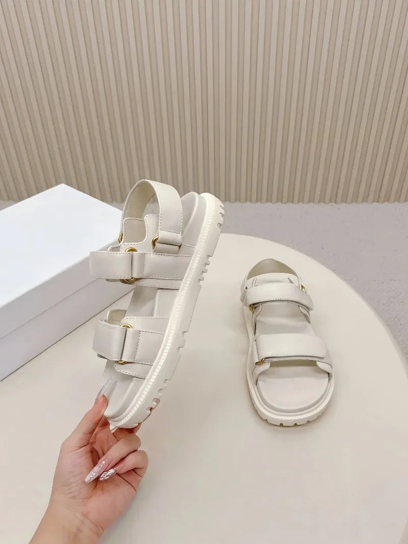 Sandales femme romaines à brides réglables – CLEVI Paris