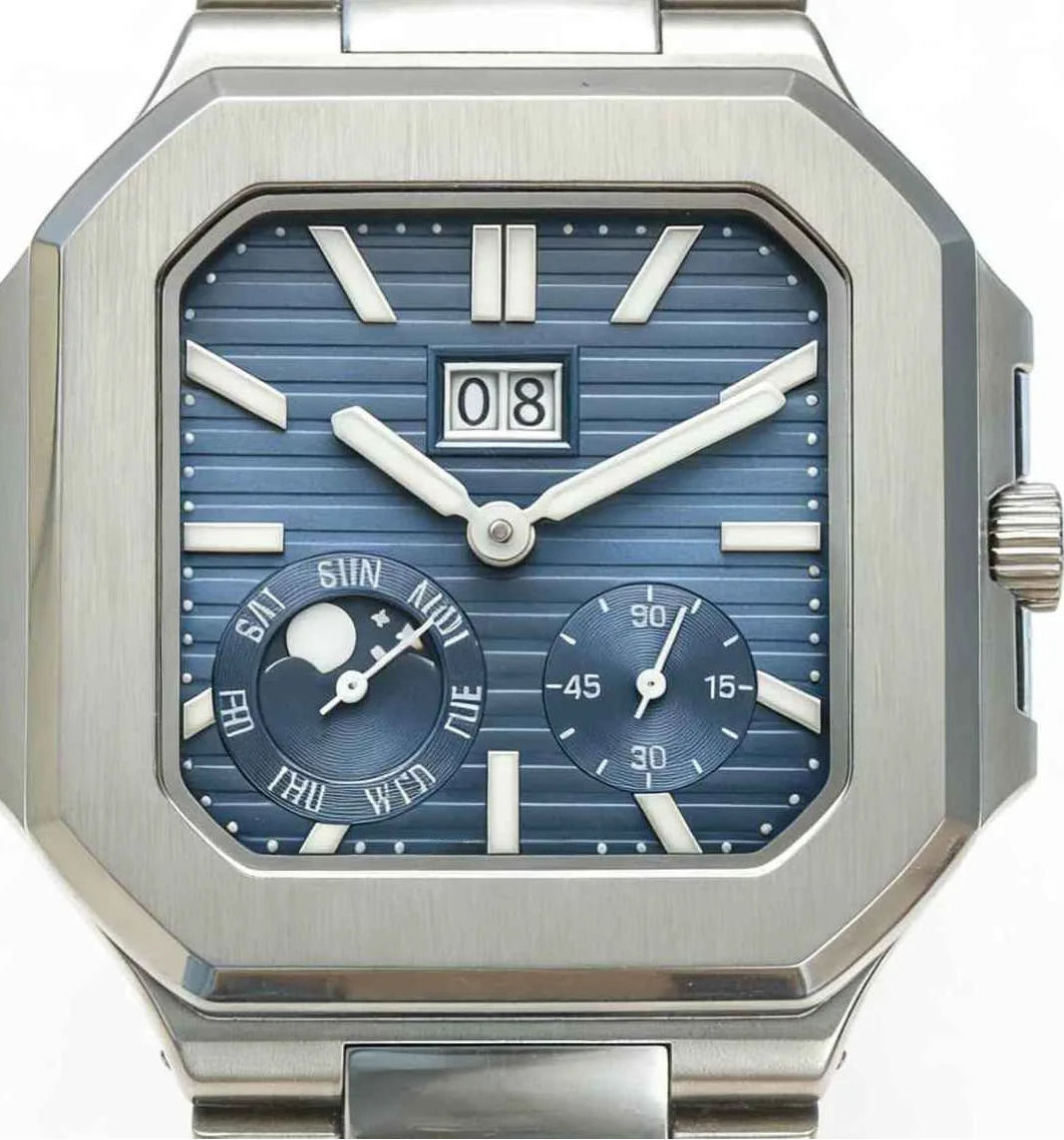 Montre Homme G3T – Automatique Mécanique, Acier 904L Mat 40 mm, Aiguilles Lumineuses, Calendrier & Jour, Étanche 3 ATM – CLEVI Paris