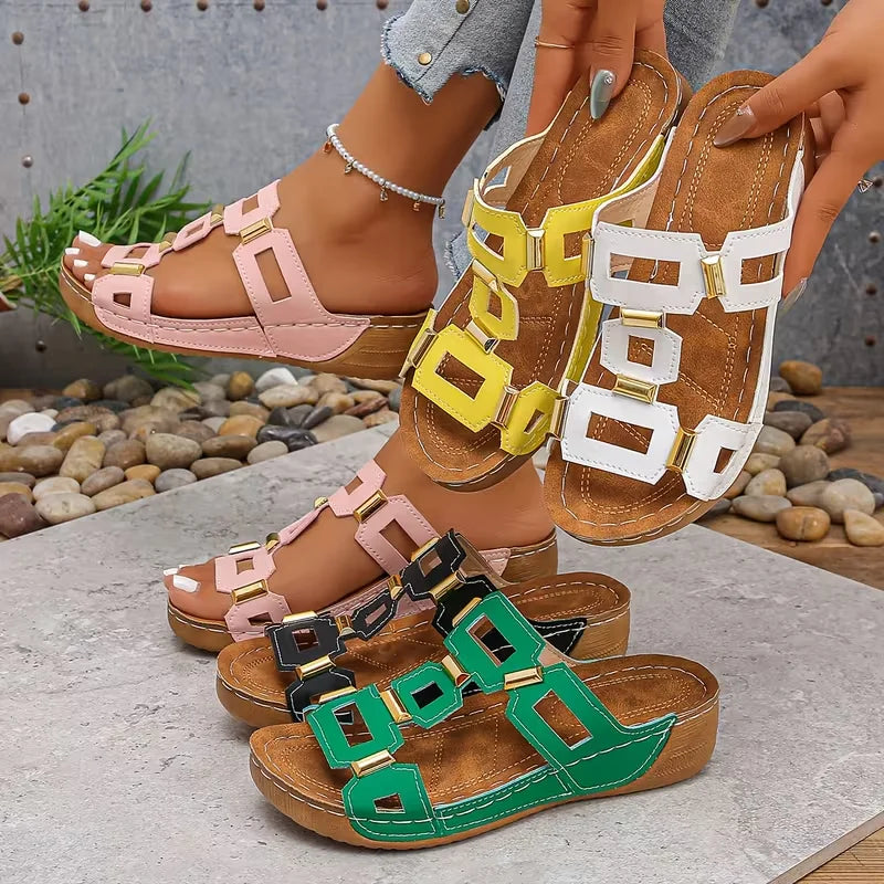 Sandales femme ouvertes à plateforme – CLEVI Paris