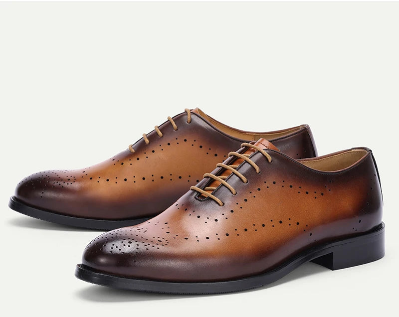 Derby Oxford Homme Cuir Vache Bout Pointu Imprimé Mariage Soirée – CLEVI Paris