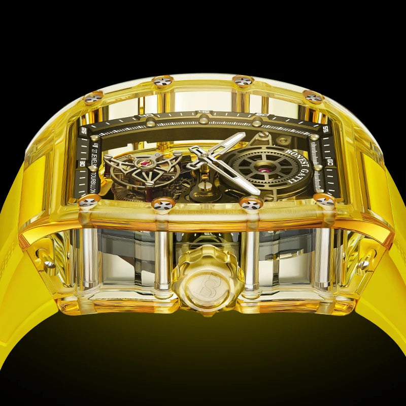 Montre Automatique Tourbillon BONEST GATTI – Verre Saphir Cadran Squelette