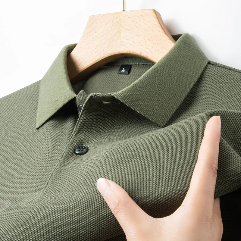 Polo Homme ELITEVESTA 100% Coton – 19 Coloris, Coupe Regular, Anti-Boulochage