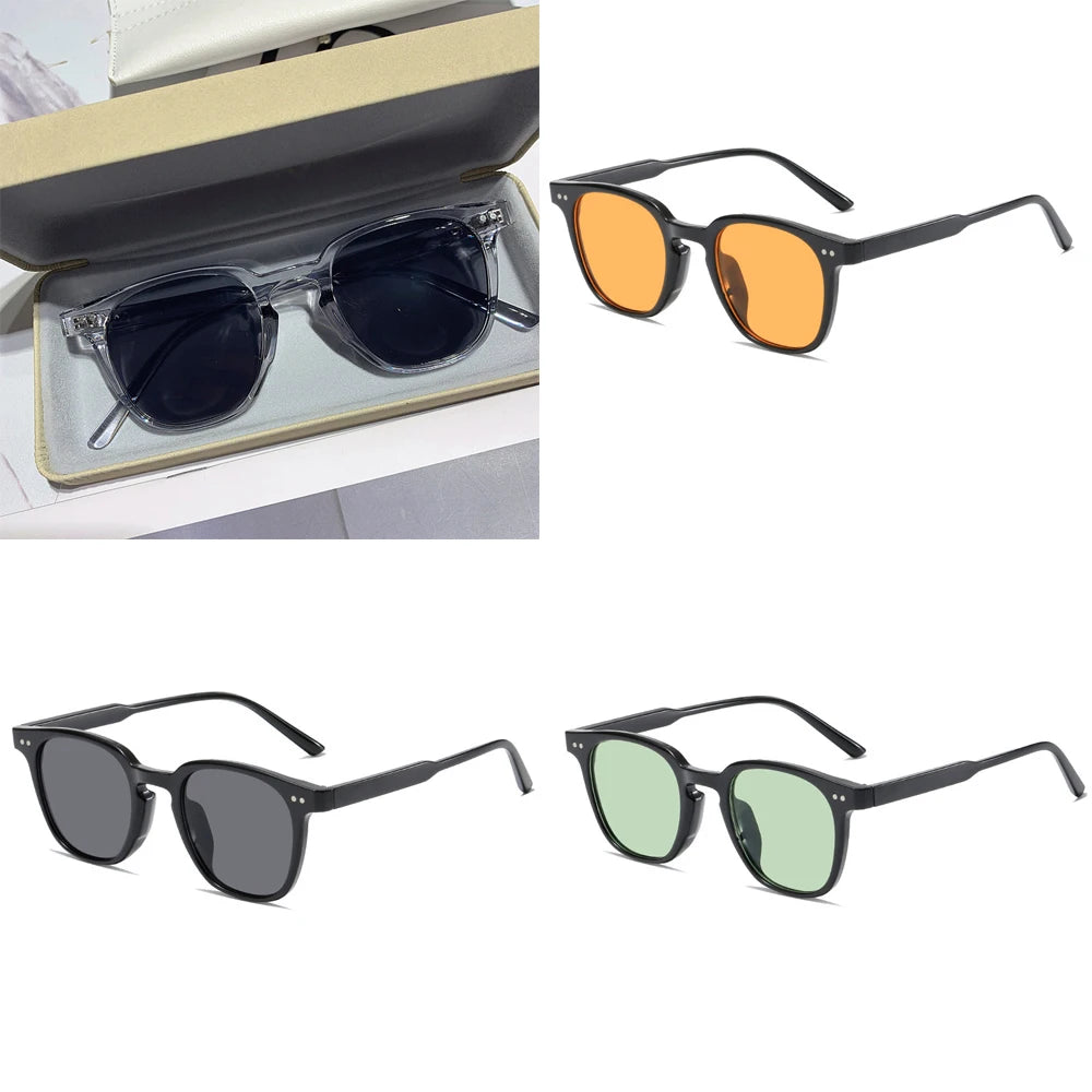 Lunettes de Soleil Carrées Vintage Miroir Unisexe – CLEVI Paris