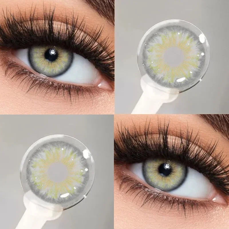 Lentilles de Contact Colorées KSSEYE – 9 Teintes, Avec ou Sans Correction, Port Annuel