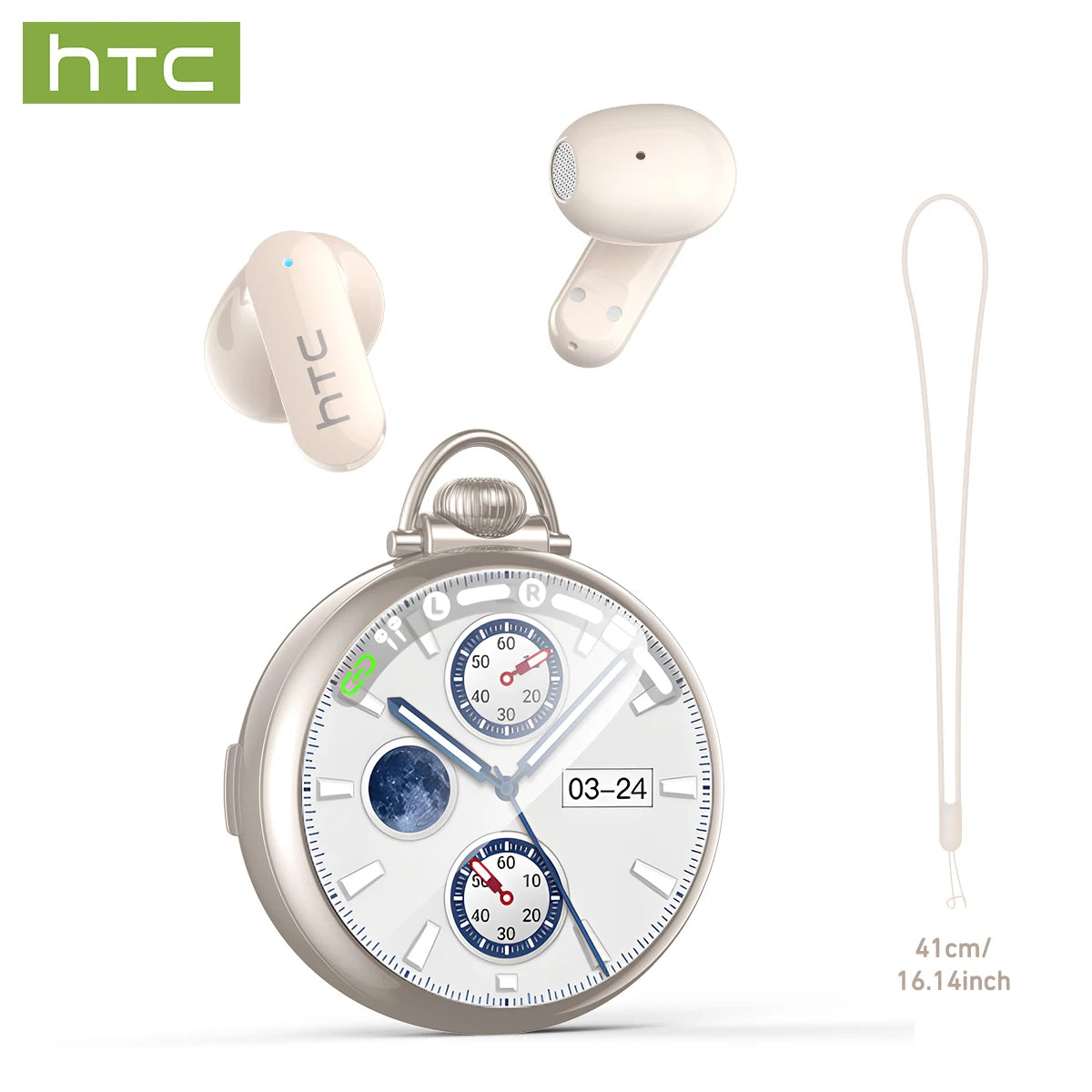 Écouteurs HTC NE71 Bluetooth 6.0 Écran LED IPX6 ANC HiFi – CLEVI Paris